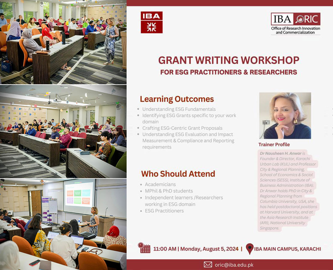 Grant Writing Workshop 2024 for Esg Practitioners & Researchers