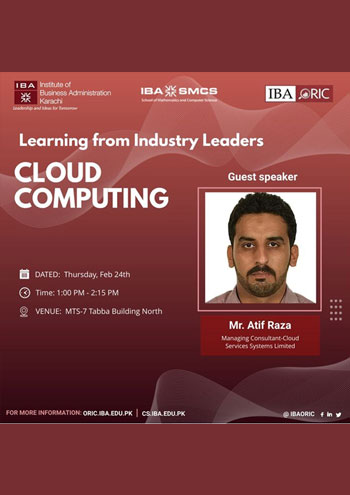 Learn from Industry Leaders Seminar Series on the topic Cloud Computing