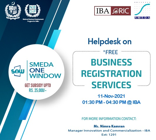 IBA ORIC x SMEDA | Business Registration Services