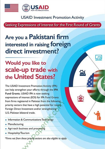 USAID Investment Promotion Activity (IPA) Fund Grants